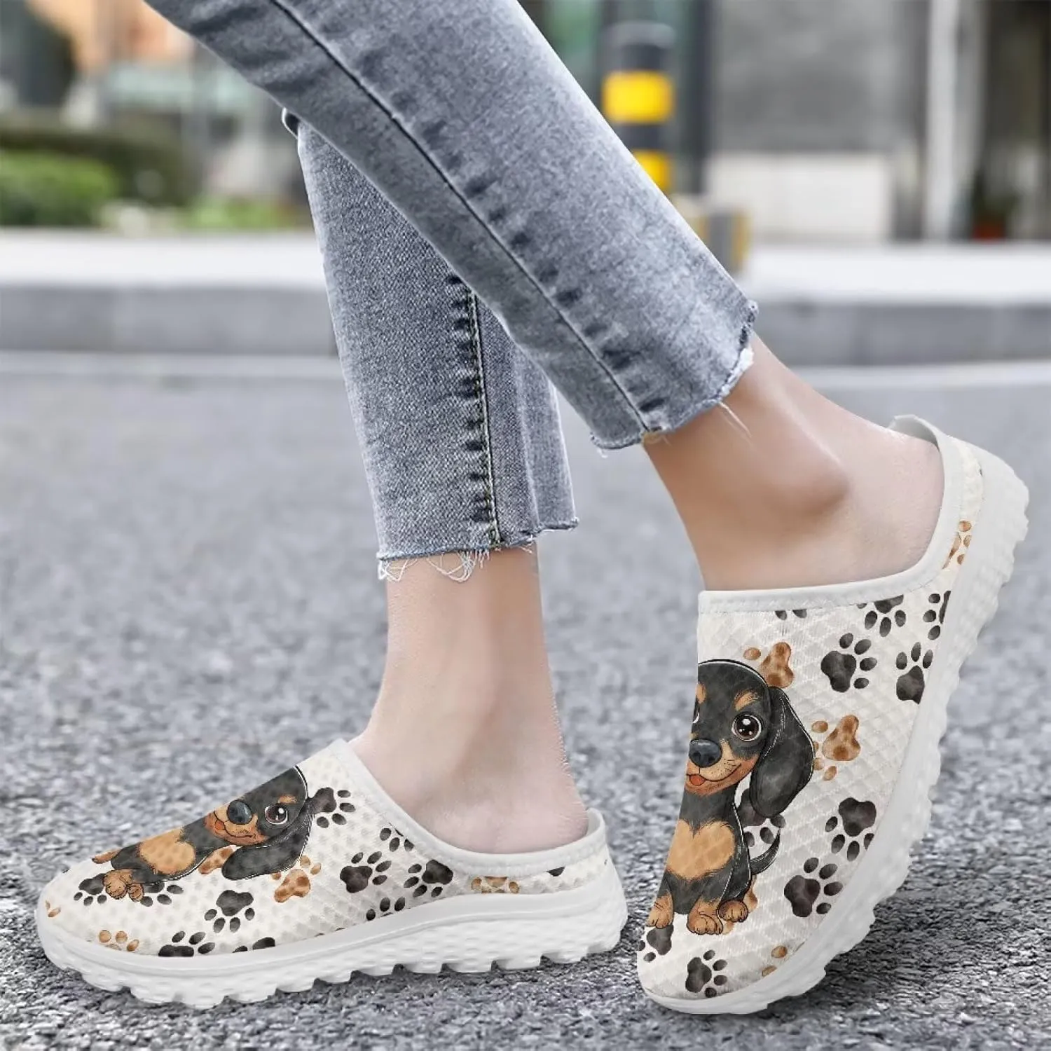 GOSTONG Slip-On Mules & Clogs for Women Light Open Back Shoes Comfort Walking Shoes Breathable Non Slip House Slippers Size 6-13.5