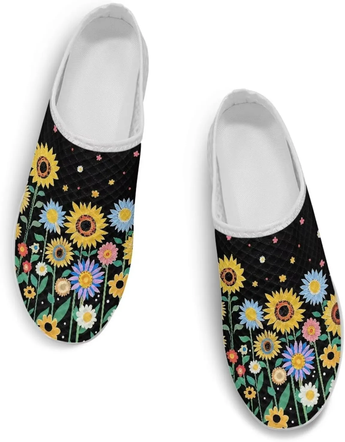 GOSTONG Slip-On Mules & Clogs for Women Light Open Back Shoes Comfort Walking Shoes Breathable Non Slip House Slippers Size 6-13.5