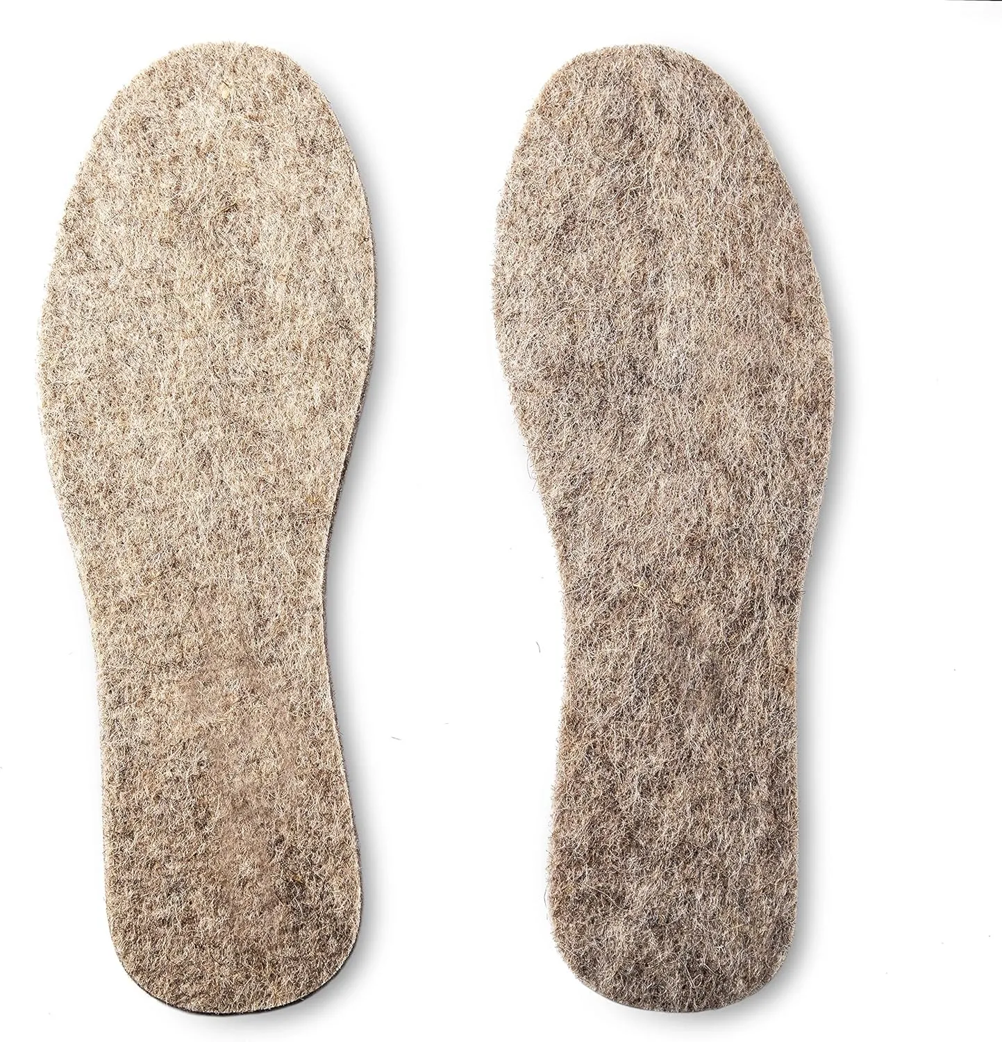 Gray Felt Insoles Warm Unisex Pack of 2