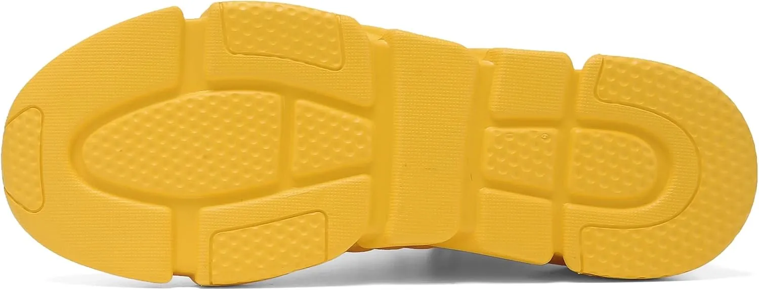 GSLMOLN Mens Womens Fashion Sneakers Unisex Slip on Ultra-Sock Knit Soft Sole Breathable Lightweight Casual Walking Shoes
