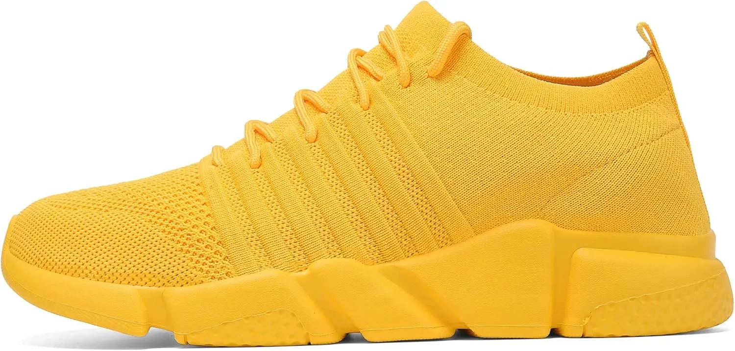 GSLMOLN Mens Womens Fashion Sneakers Unisex Slip on Ultra-Sock Knit Soft Sole Breathable Lightweight Casual Walking Shoes