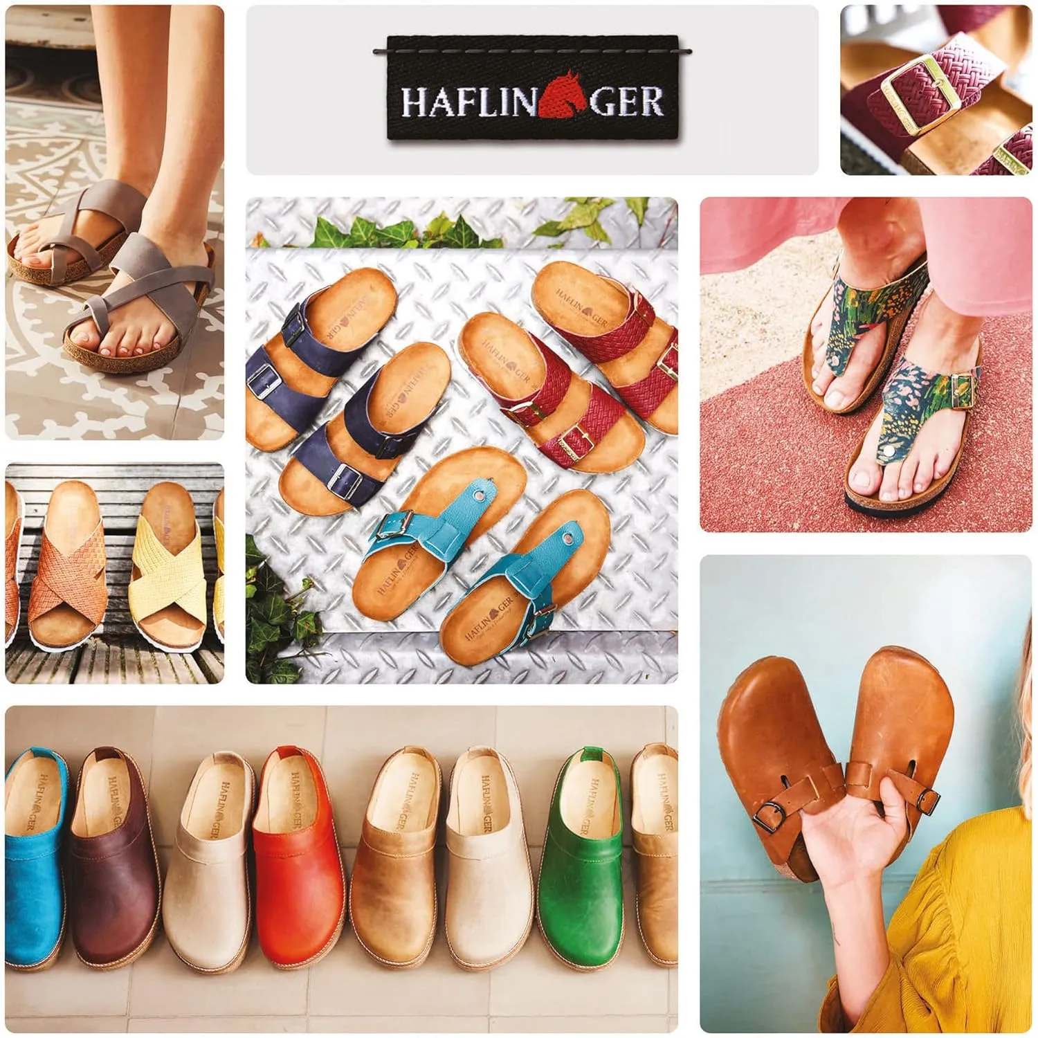 HAFLINGER Bio BO Unisex Leather Mules