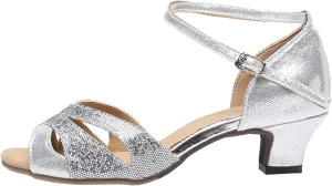 Heels for Women 2025 Latin Dance Shoes Heeled Ballroom Tango Party Sequin Dance Shoes Wedding Formal Sandals