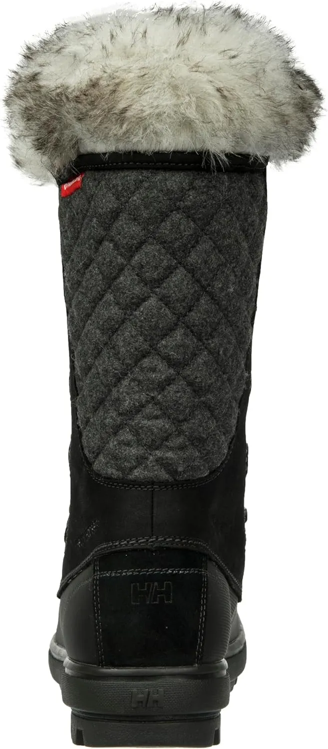 Helly-Hansen Garibaldi VL Insulated Winter Boots for Women - Waterproof Nubuck Leather, Faux Fur Lined, Eco Ortholite Comfort Footbed, Max-Grip Outsole