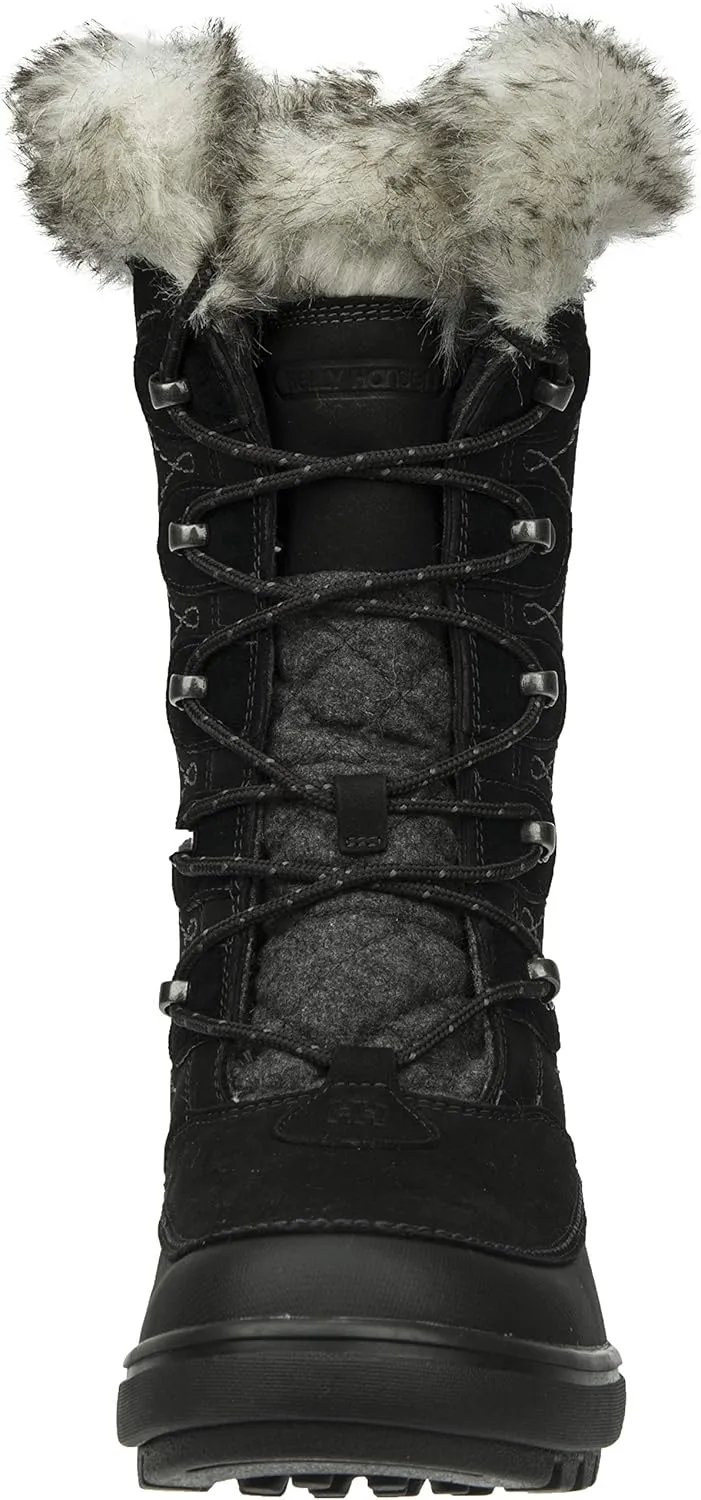 Helly-Hansen Garibaldi VL Insulated Winter Boots for Women - Waterproof Nubuck Leather, Faux Fur Lined, Eco Ortholite Comfort Footbed, Max-Grip Outsole