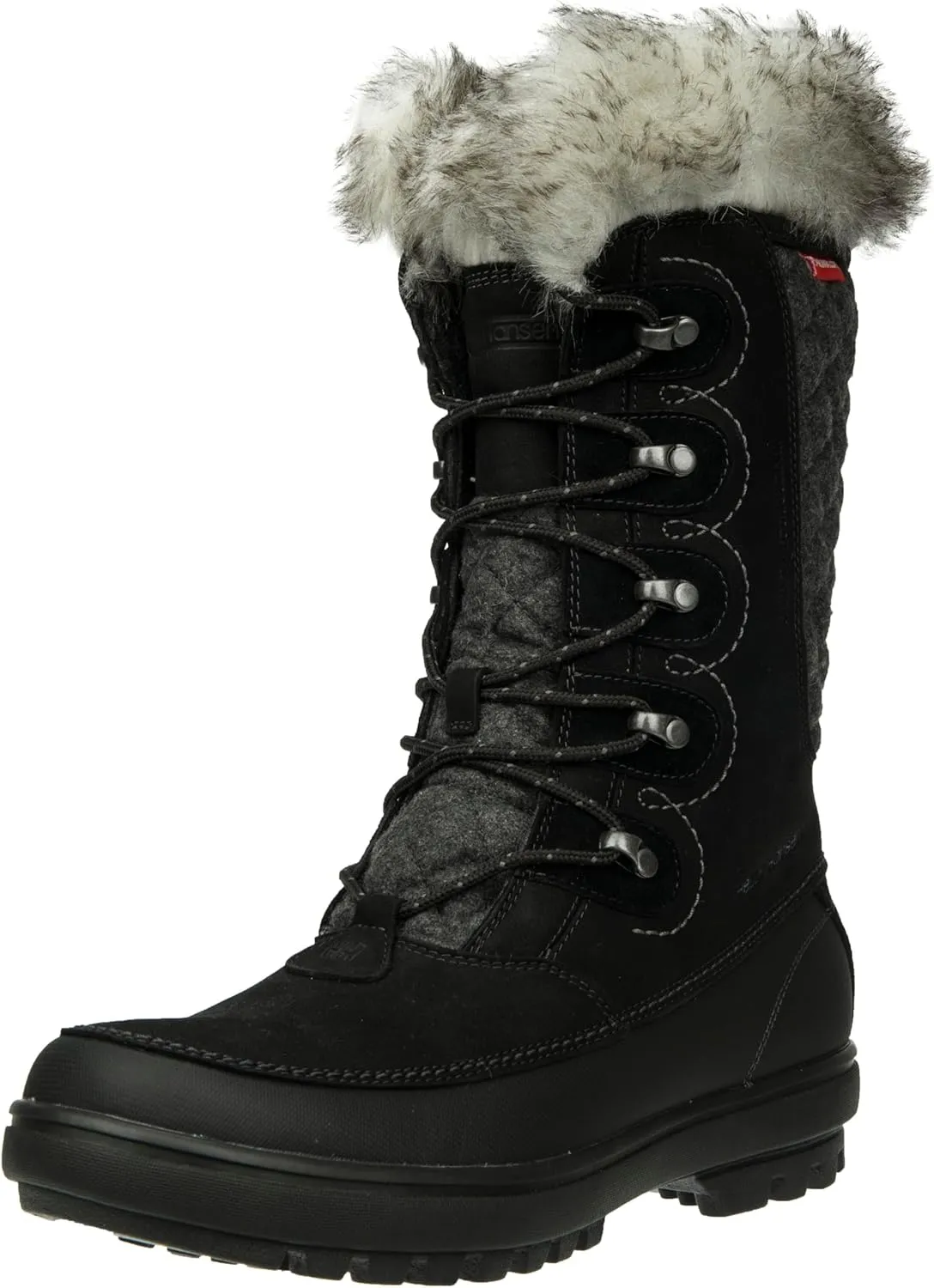 Helly-Hansen Garibaldi VL Insulated Winter Boots for Women - Waterproof Nubuck Leather, Faux Fur Lined, Eco Ortholite Comfort Footbed, Max-Grip Outsole