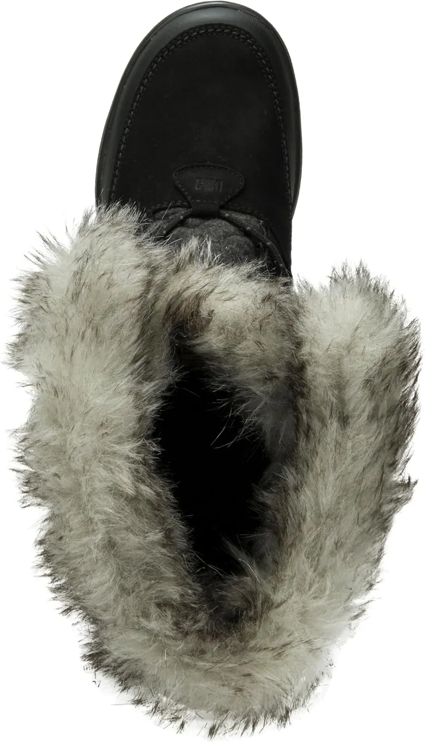 Helly-Hansen Garibaldi VL Insulated Winter Boots for Women - Waterproof Nubuck Leather, Faux Fur Lined, Eco Ortholite Comfort Footbed, Max-Grip Outsole
