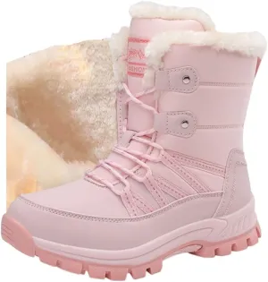 HESBITEUL Boots for Women Outdoor Winter Booties: Snow Boots Lightweight for Skiing