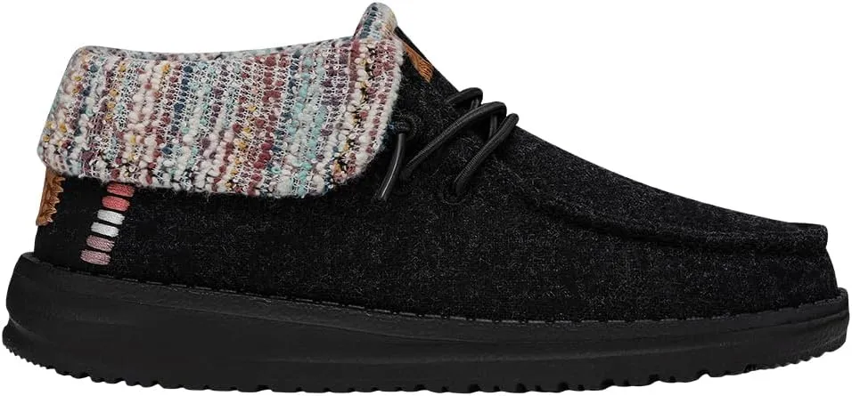 Hey Dude Wendy Fold Youth | Girl's Loafers | Girl's Slip On Shoes | Comfortable & Light Weight