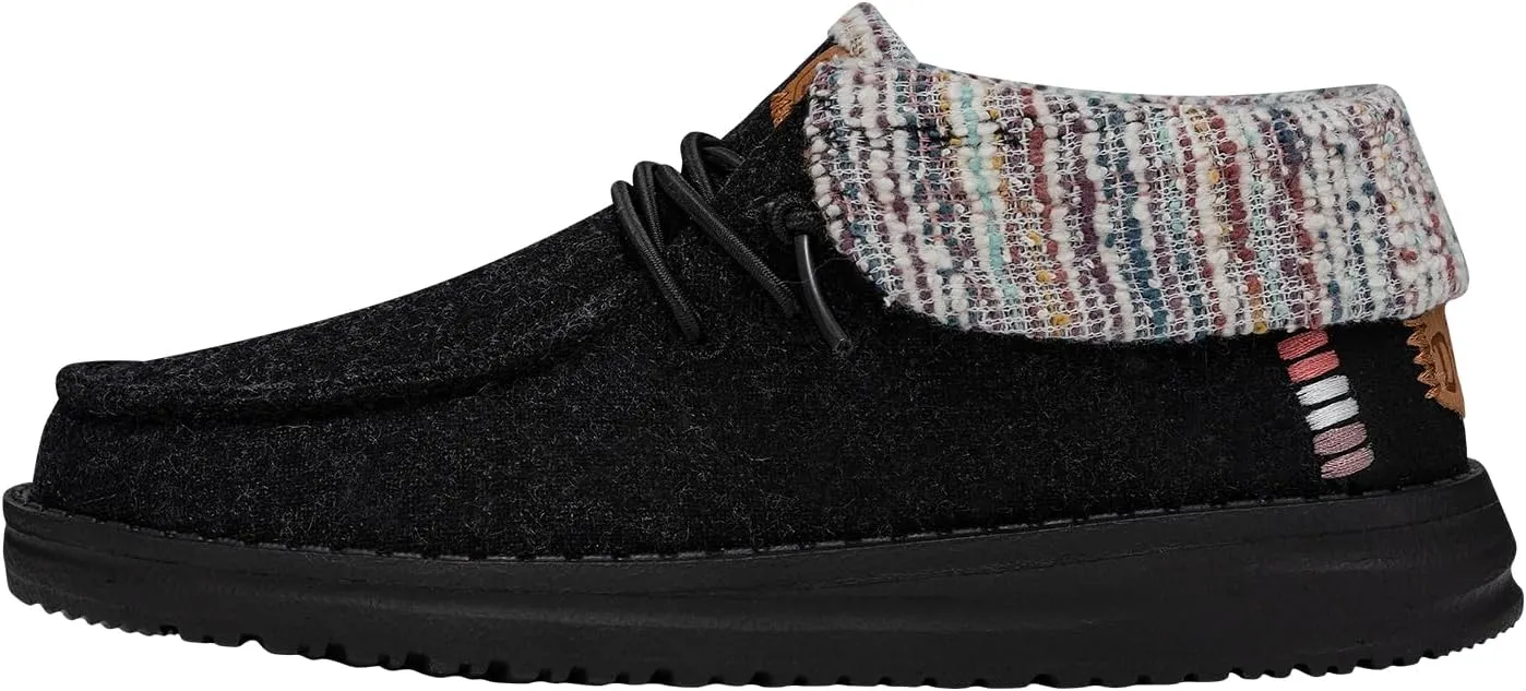 Hey Dude Wendy Fold Youth | Girl's Loafers | Girl's Slip On Shoes | Comfortable & Light Weight