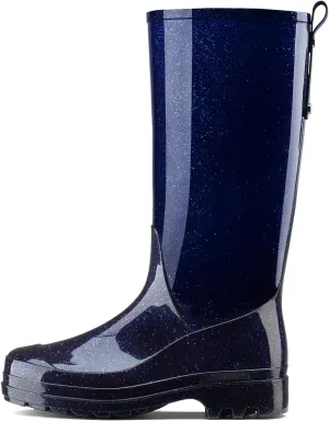 HISEA Rain Boots for Women Waterproof Garden Boots, Knee High Rain Shoes, Non Slip Seamless Welly