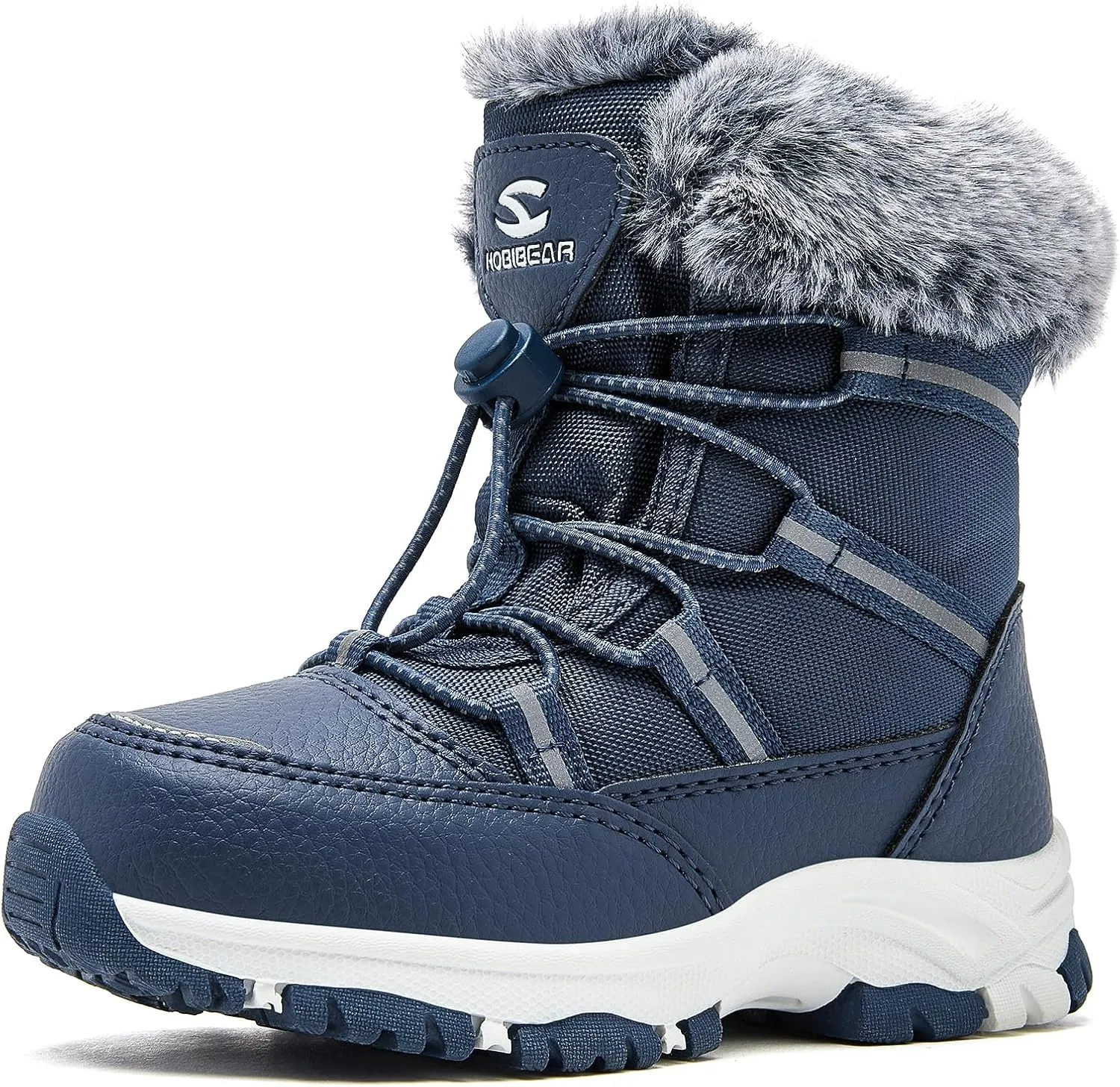 HOBIBEAR Boys Girls Toddler Snow Boots Waterproof Slip Resistant Outdoor Winter Boot Shoes(Toddler/Little Kids/Big Kids)