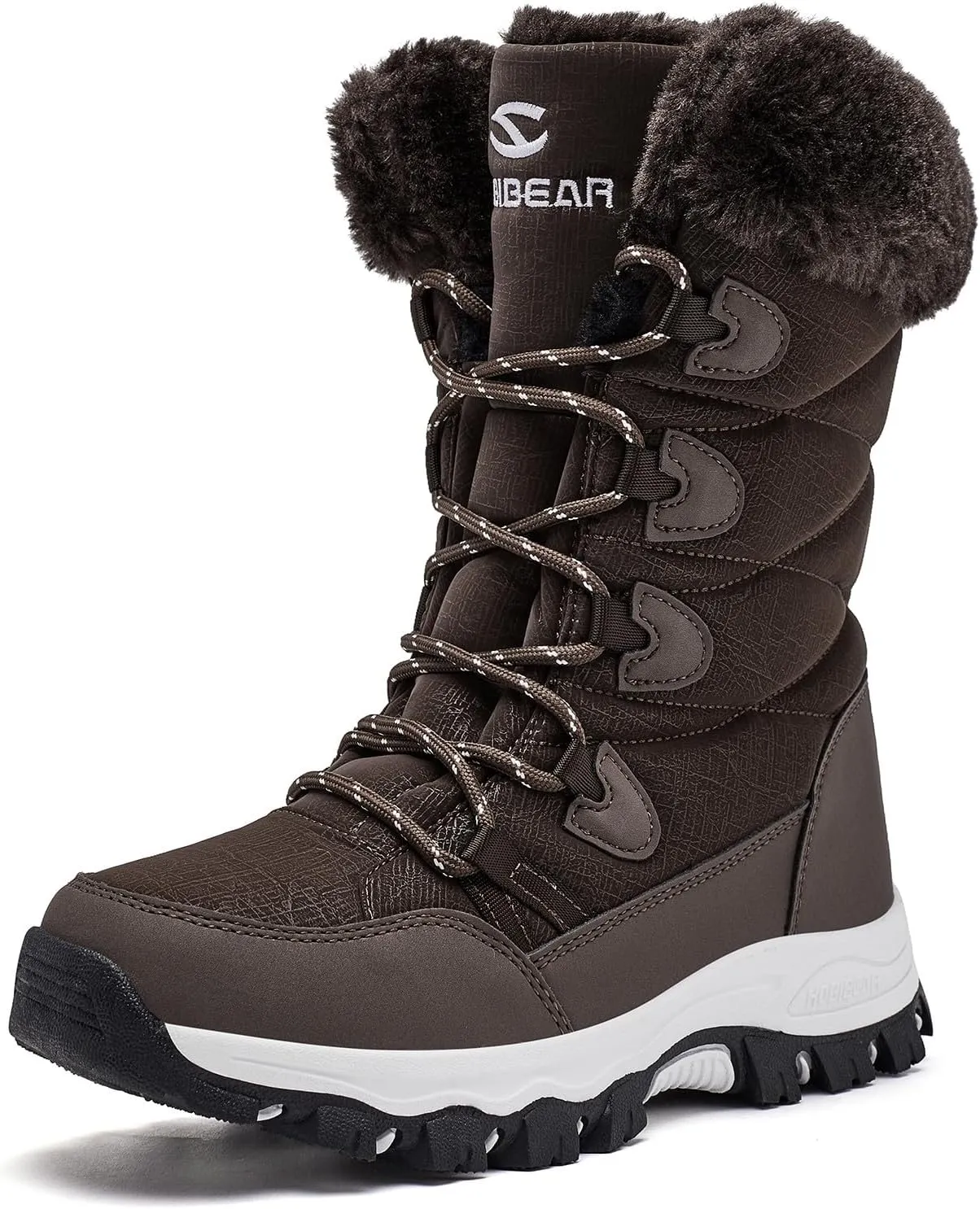 HOBIBEAR Women's Waterproof Winter Snow Boots Lightweight Warm Faux Fur Lined Mid-Calf Booties