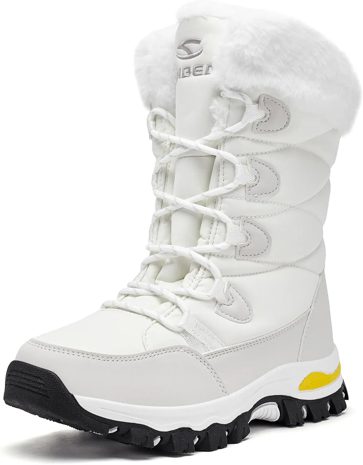 HOBIBEAR Women's Waterproof Winter Snow Boots Lightweight Warm Faux Fur Lined Mid-Calf Booties