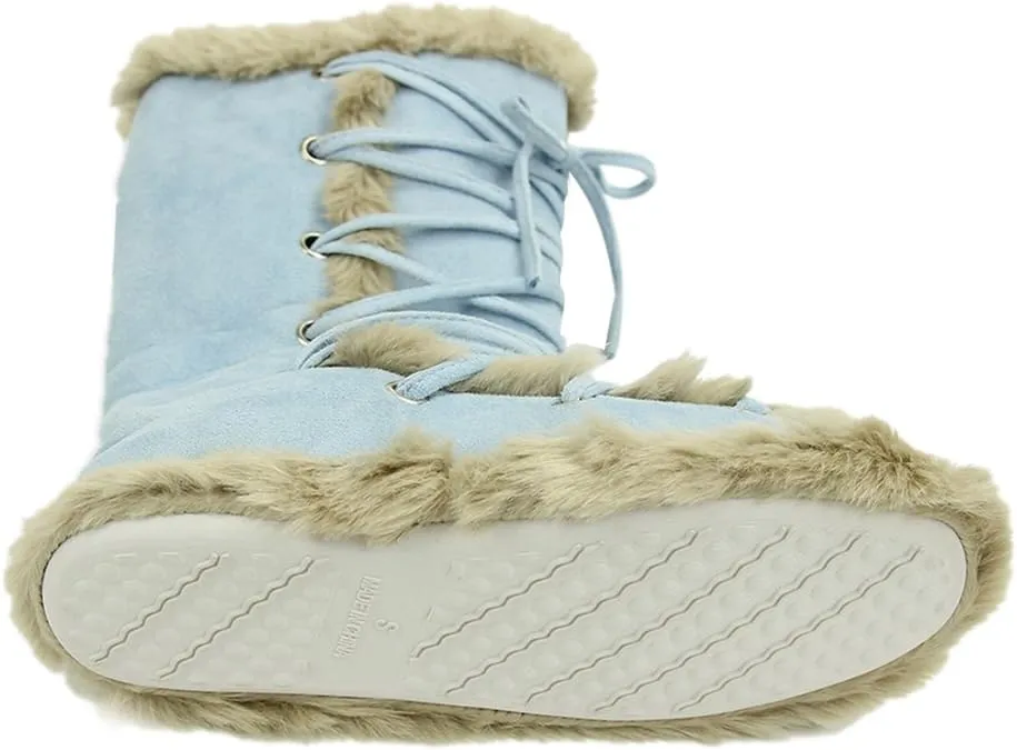 Home Slipper Women's Winter Warm Faux Fur Indoor House Boot Slippers Shoes