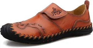 Honeystore Men's Leather Driving Loafers Moccasins Shoes Plus Size