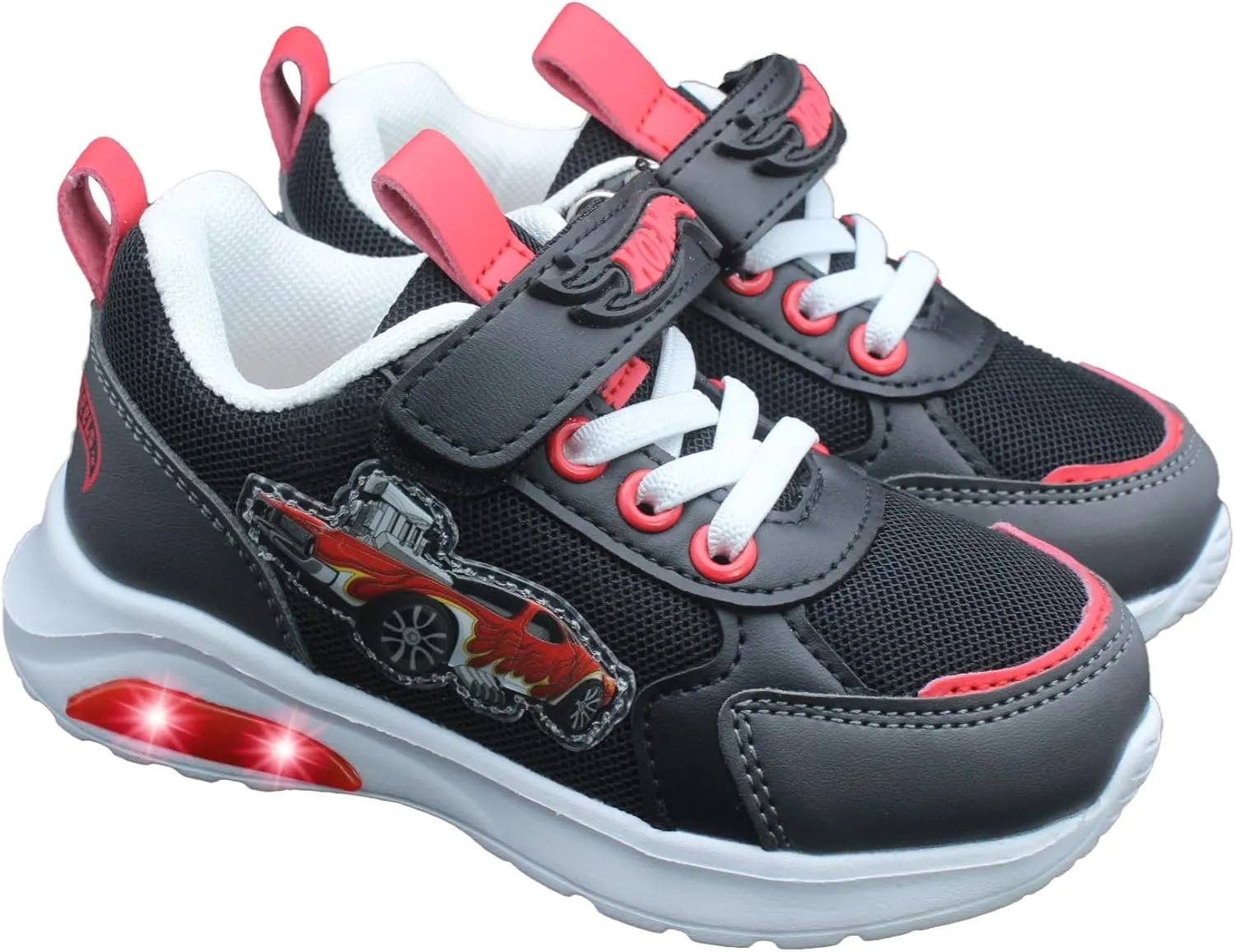 Hot Wheels Toddler Boys' Light-Up Sneakers