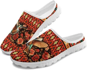 Howilath Mesh Mule Tennis Shoes for Women with Soft EVA Sole Fashion Backless Slip on Sneakers Lightweight Walking Shoes US 6-13.5