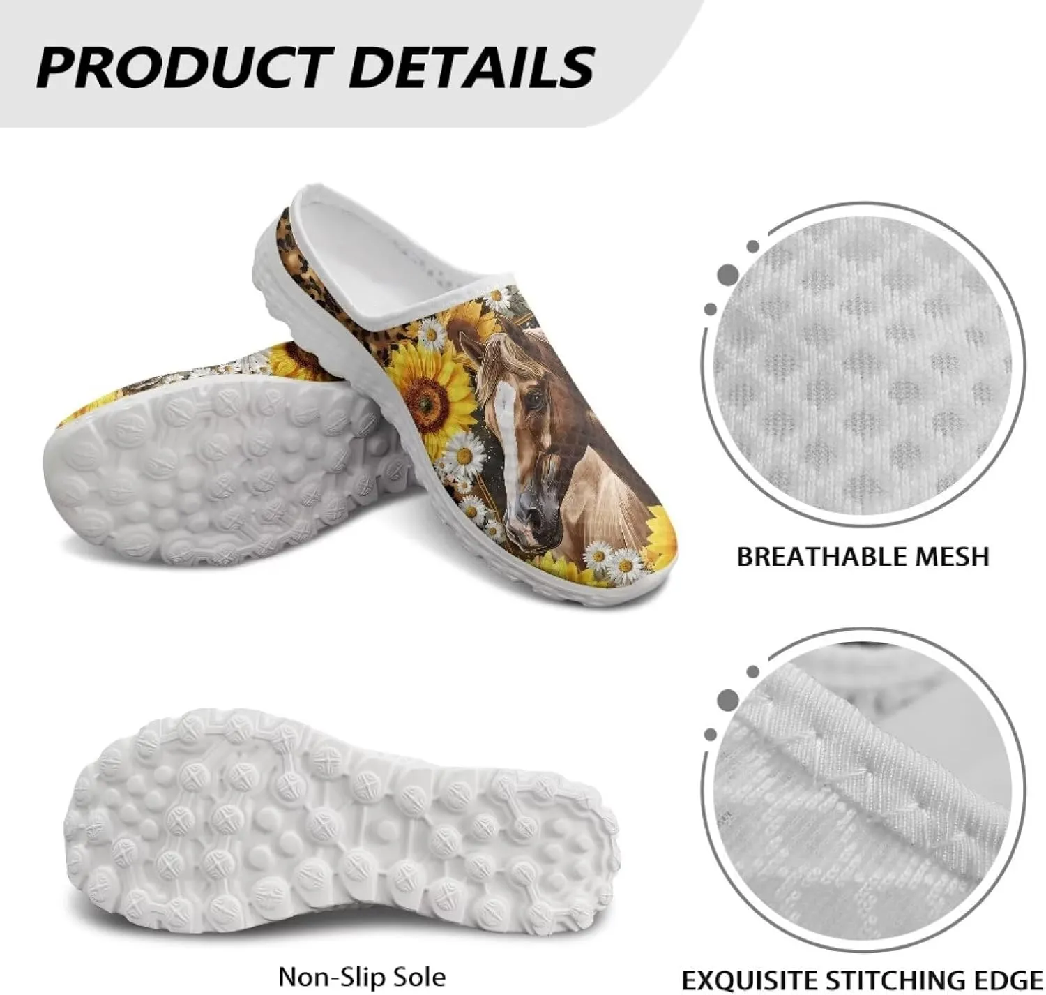 Howilath Mesh Mule Tennis Shoes for Women with Soft EVA Sole Fashion Backless Slip on Sneakers Lightweight Walking Shoes US 6-13.5