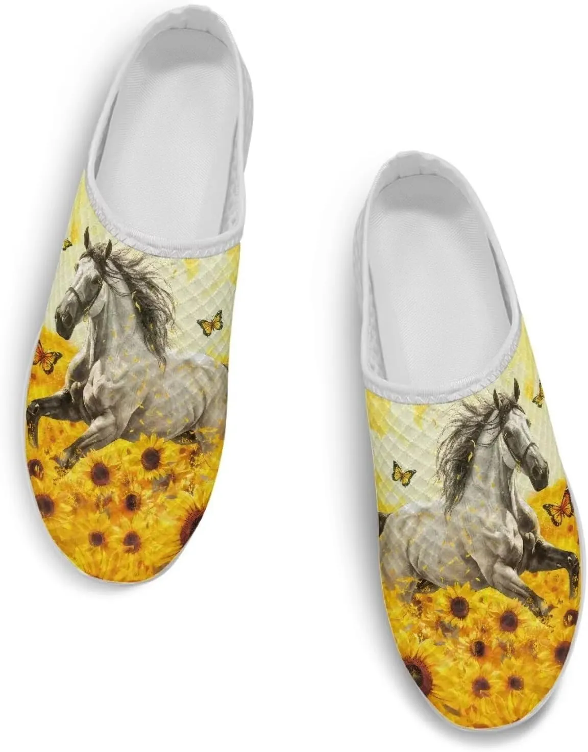 Howilath Women's Mule Shoes Casual Slip on Half Shoes with Arch Support Breathable Walking Mules Sneakers Sandals US Size 6-13.5