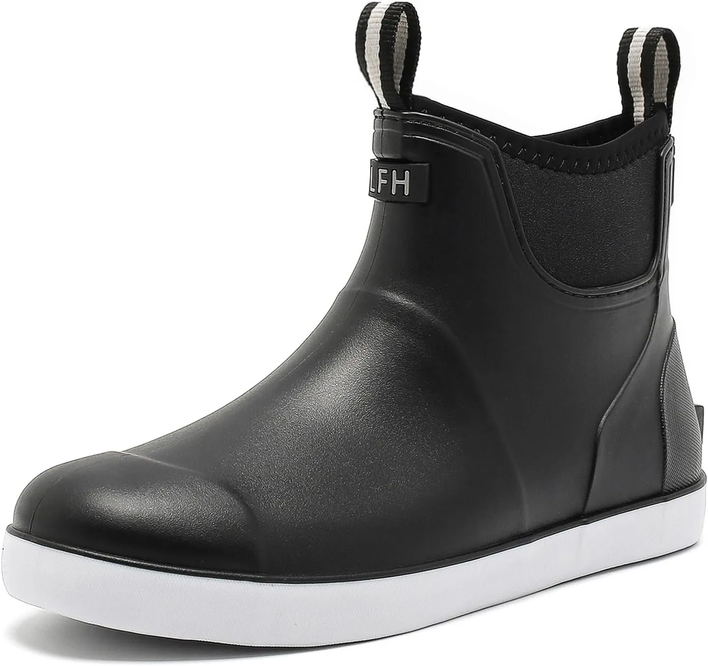 Hsttgsr Men's Deck Boots, Rubber Rain Boots Waterproof Fishing Boots, Ankle Anti-Slip High Traction Boots for Professional Premium Neoprene, Garden Boots Shoes Footwear Booties for Men Outdoor Work