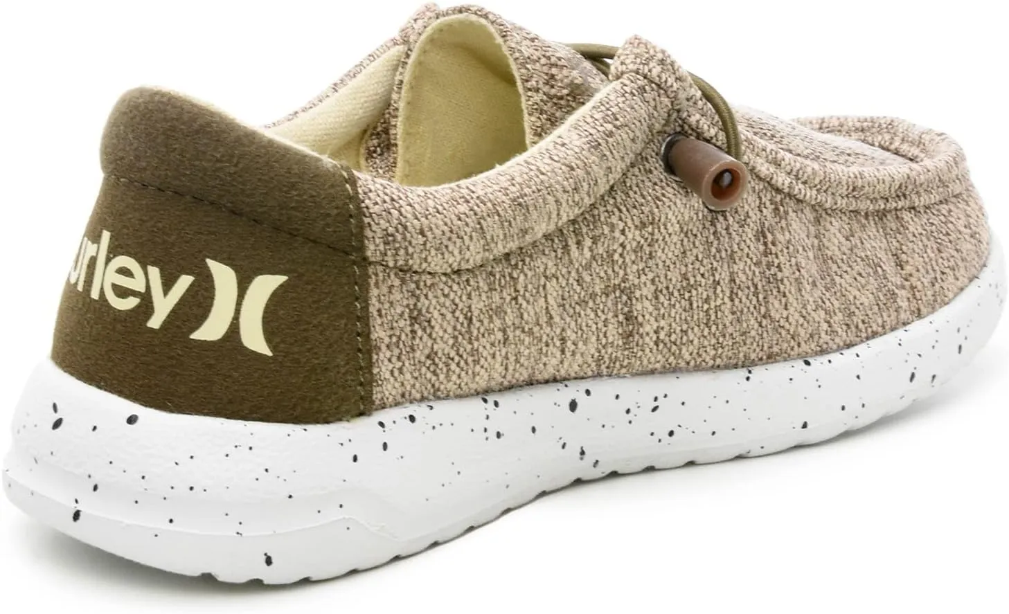 Hurley Kids Elastic Lace Loafers, Canvas Shoes for Boys & Girls - Comfortable, Durable, Stylish - Kid's Fashion Sneakers, Wide Toe Shoes for Everyday Wear