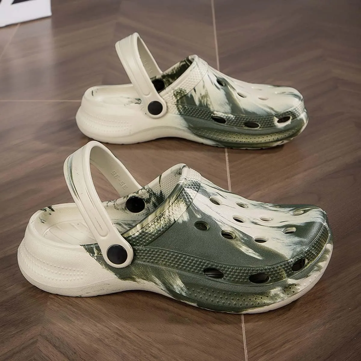 HYDLONGR Men's Women's Lightweight Breathable Garden Sandals Quick-Drying Beach Slippers Non-Slip Mules Clogs Shoes