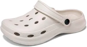 HYDLONGR Men's Women's Lightweight Breathable Garden Sandals Quick-Drying Beach Slippers Non-Slip Mules Clogs Shoes