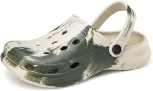HYDLONGR Men's Women's Lightweight Breathable Garden Sandals Quick-Drying Beach Slippers Non-Slip Mules Clogs Shoes