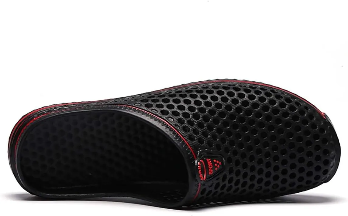 HYDLONGR Men's Women's Lightweight Breathable Non-Slip Garden Shoes Quick-Drying Beach Sandals Non-Slip Water Play Slippers Clogs Mules Shoes