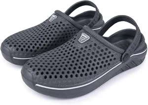 HYDLONGR Men's Women's Lightweight Breathable Non-Slip Garden Shoes Quick-Drying Beach Sandals Non-Slip Water Play Slippers Clogs Mules Shoes