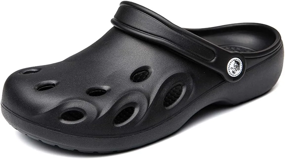 HYDLONGR Women's Summer Light Weight Breathable Quick-Drying Flat Garden Sandals Beach Slippers Clogs Mules Shoes