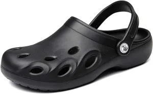 HYDLONGR Women's Summer Light Weight Breathable Quick-Drying Flat Garden Sandals Beach Slippers Clogs Mules Shoes