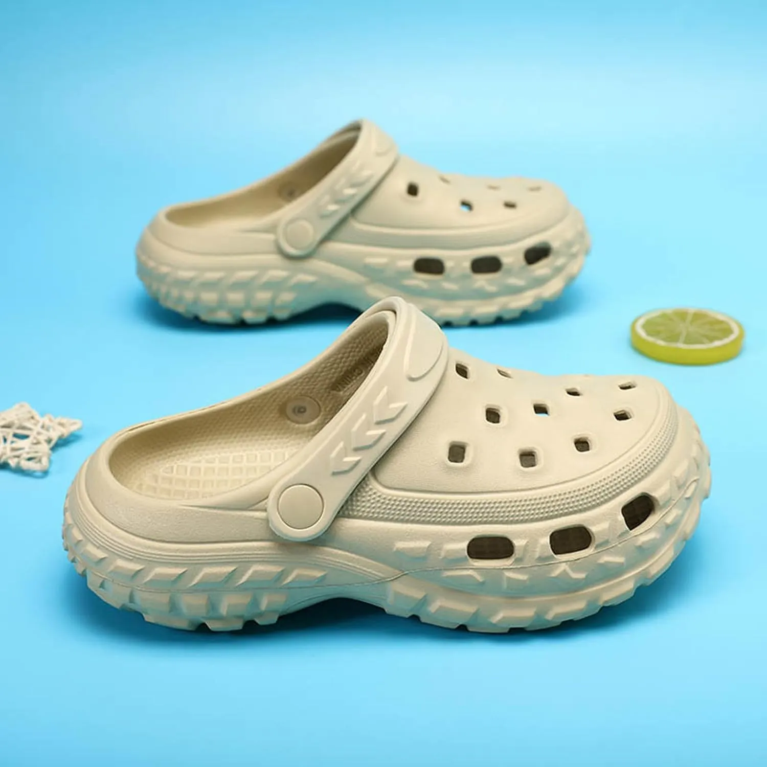ihinzry Kids Cute Clogs Toddler Gardener Shoes Summer Mules Clog Slip on tyre Sandals Outdoor Slippers