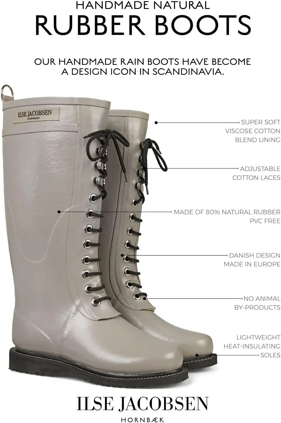 ILSE JACOBSEN Women's Rub 1 Rain Boot