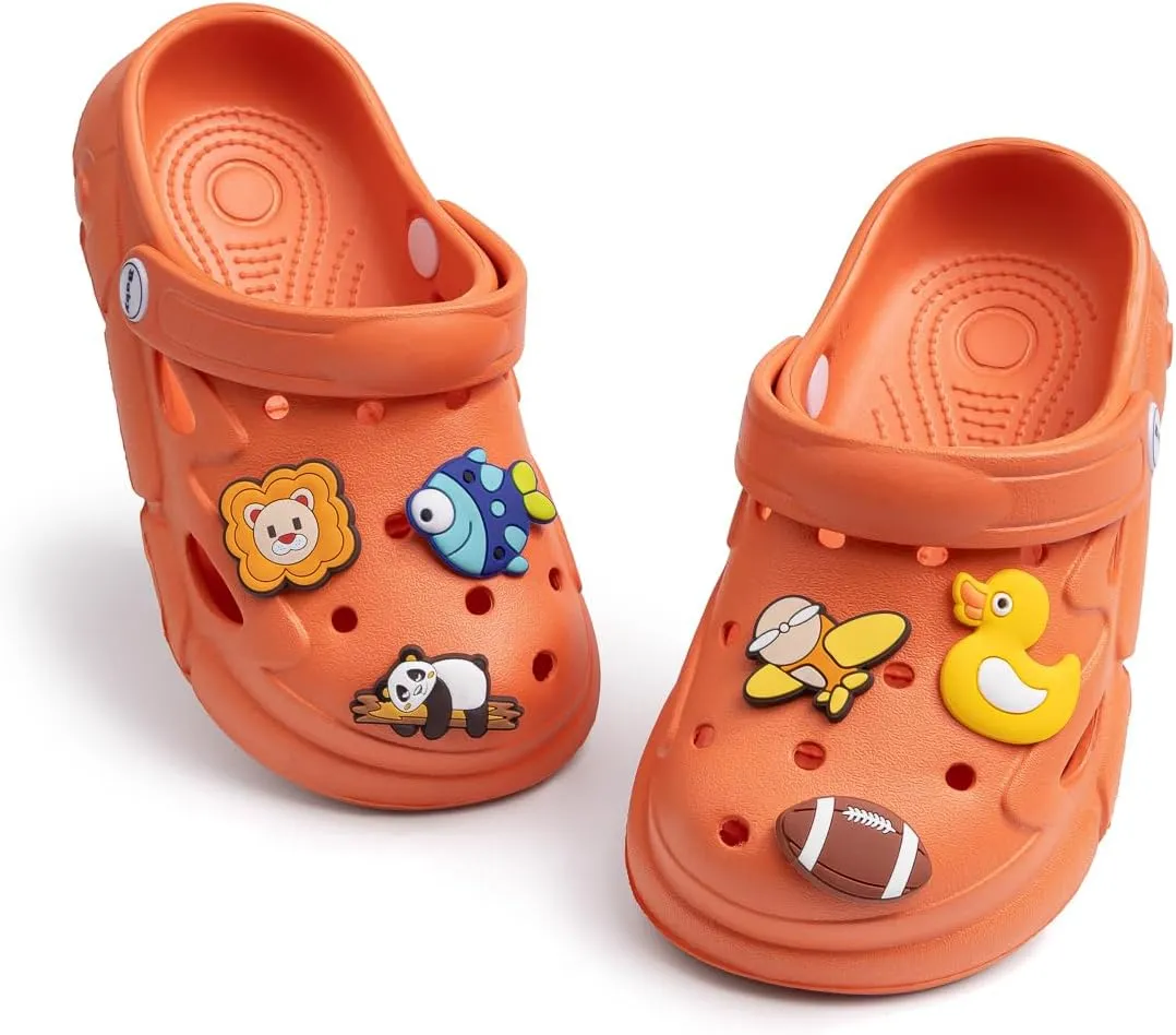 ISINSER Boys Girls Clogs Shoes Toddler Garden Glogs Sandles Cute Summer Water Shoes Slip On Clogs Indoor Outdoor Children Beach Pool Shoes