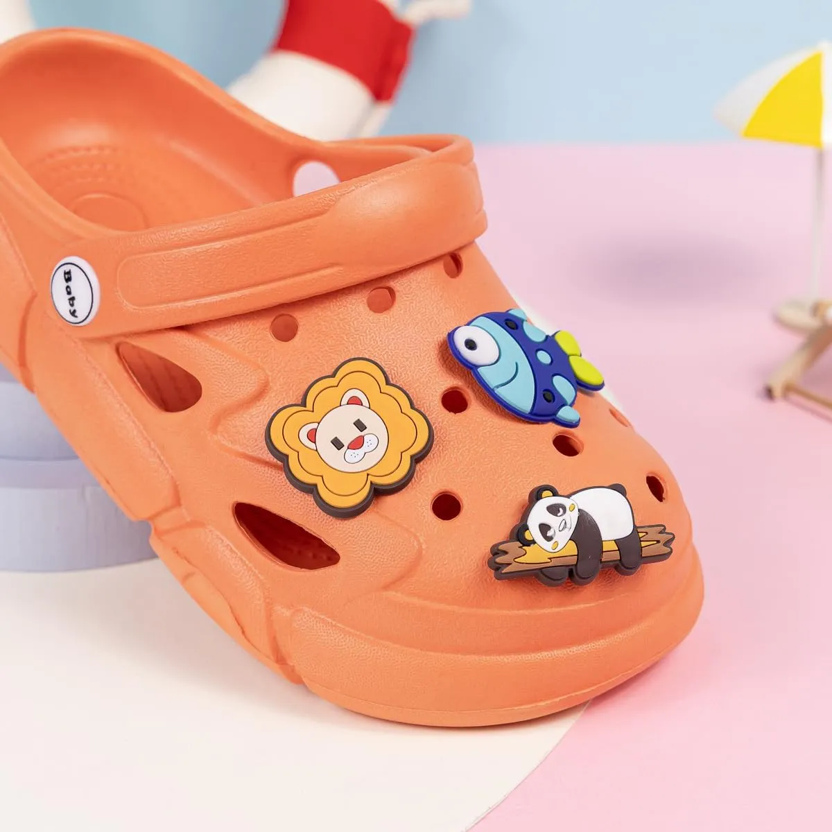 ISINSER Boys Girls Clogs Shoes Toddler Garden Glogs Sandles Cute Summer Water Shoes Slip On Clogs Indoor Outdoor Children Beach Pool Shoes