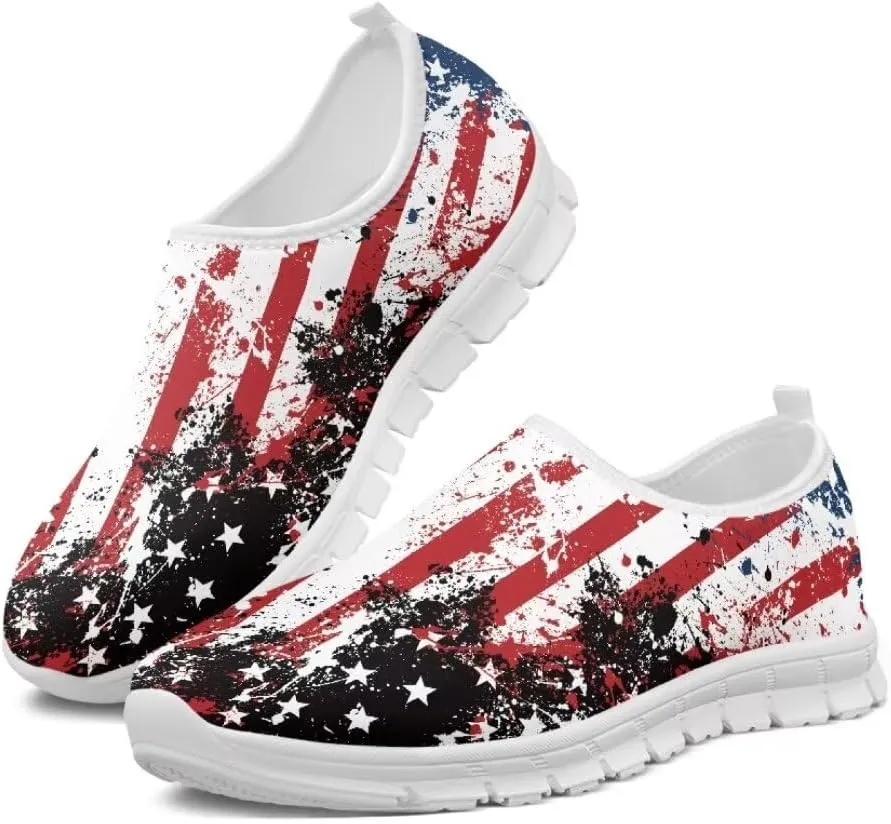 Jeiento Athletic Running Shoes for Women Outdoor Non Slip Sneakers Slip-On Casual Loafers Mesh Gym Sports Shoes DailyShoes for Ladies