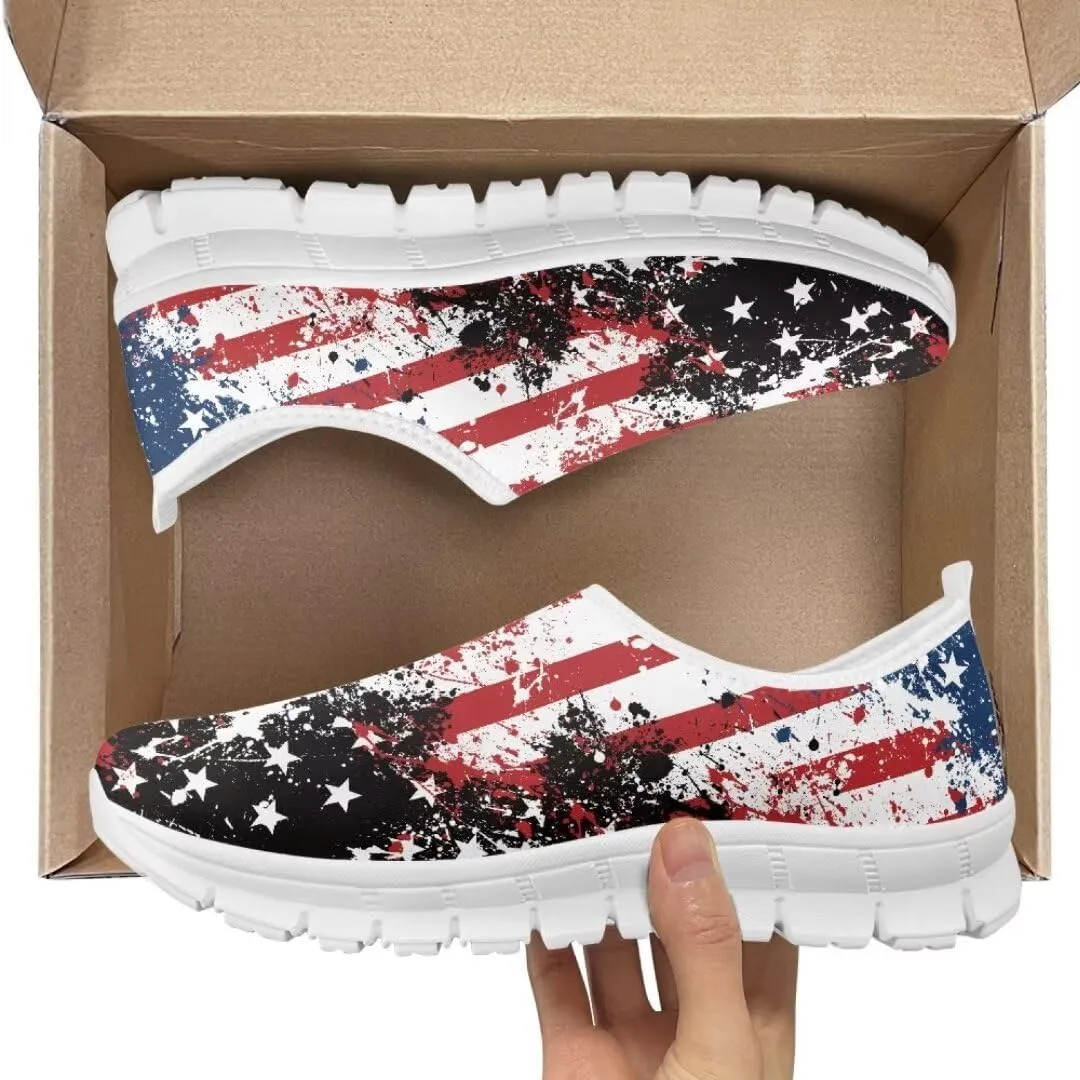 Jeiento Athletic Running Shoes for Women Outdoor Non Slip Sneakers Slip-On Casual Loafers Mesh Gym Sports Shoes DailyShoes for Ladies