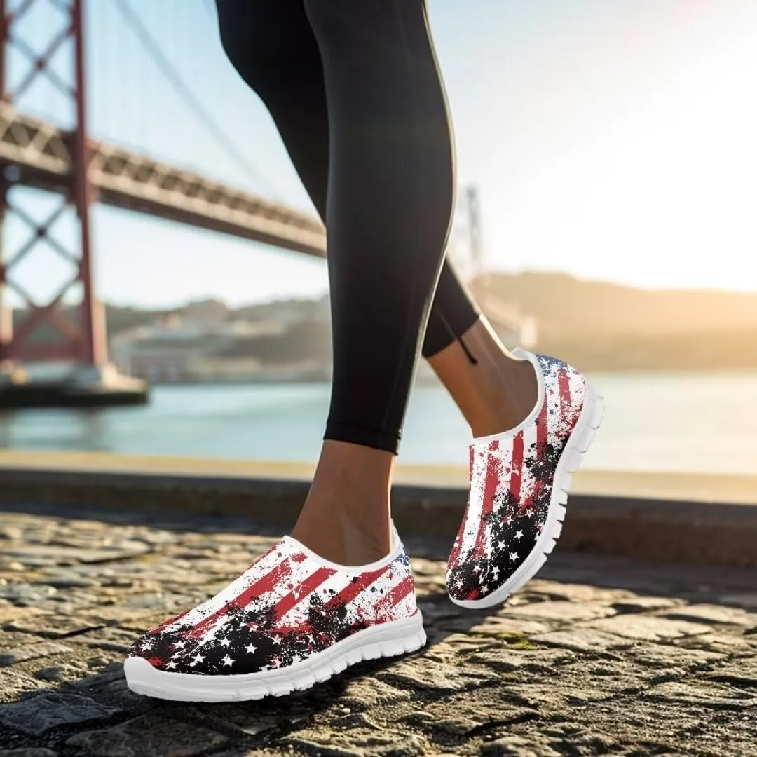 Jeiento Athletic Running Shoes for Women Outdoor Non Slip Sneakers Slip-On Casual Loafers Mesh Gym Sports Shoes DailyShoes for Ladies