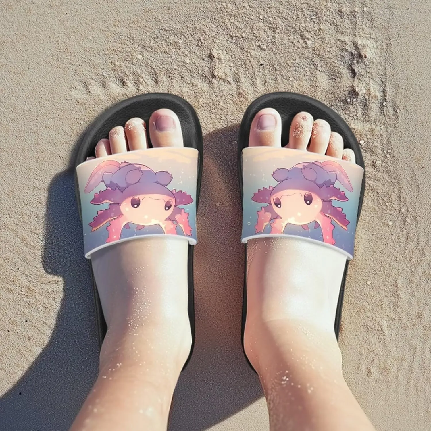 Jeiento Kids Slides for Boy Girl Animal Slippers Summer Beach Pool Water Shoes Non-Slip Novelty Open Toe Sandals