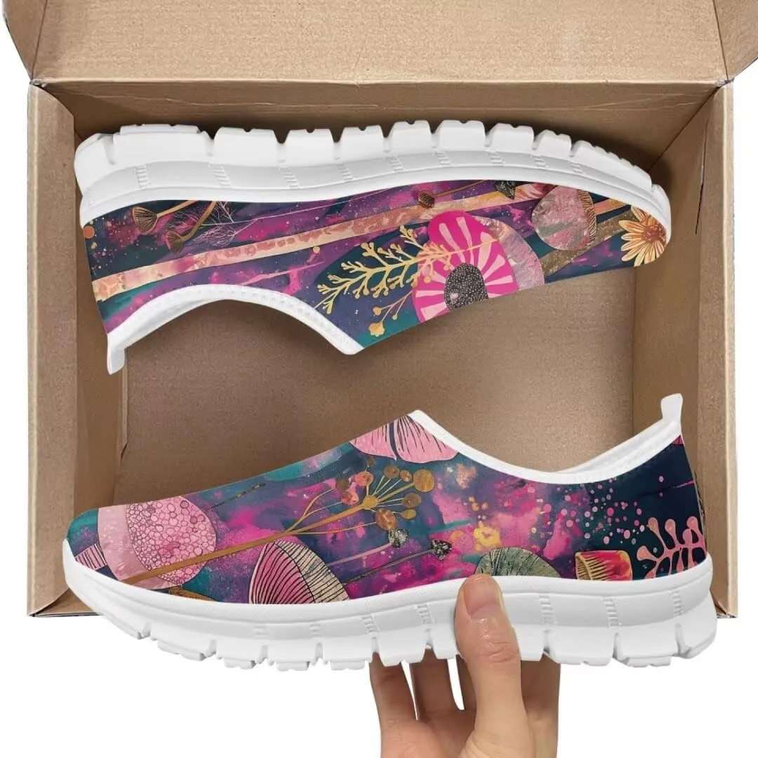 Jeiento Non Slip Casual Shoes for Women Lightweight Walking Flat Shoes Loafers Go Walk Sneaker Causal Travel Walking Flat Shoes