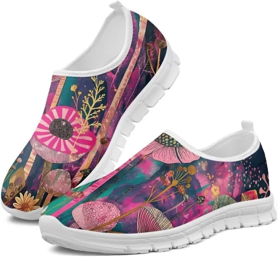 Jeiento Non Slip Casual Shoes for Women Lightweight Walking Flat Shoes Loafers Go Walk Sneaker Causal Travel Walking Flat Shoes
