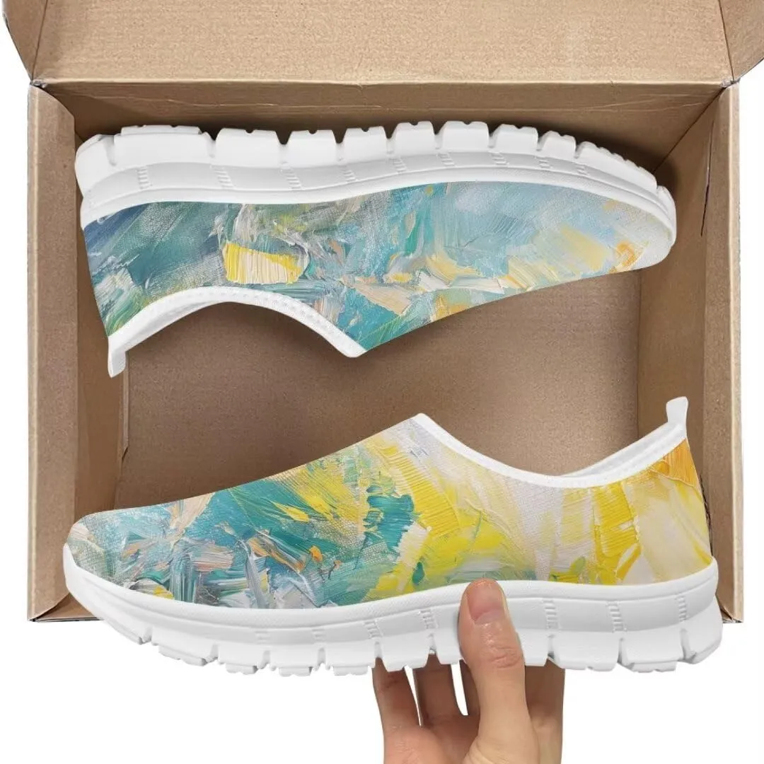 Jeiento Non Slip Casual Shoes for Women Lightweight Walking Flat Shoes Loafers Go Walk Sneaker Causal Travel Walking Flat Shoes