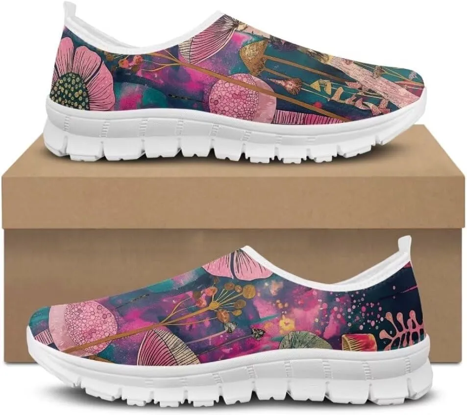 Jeiento Non Slip Casual Shoes for Women Lightweight Walking Flat Shoes Loafers Go Walk Sneaker Causal Travel Walking Flat Shoes
