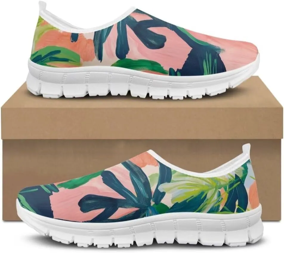 Jeiento Non Slip Casual Shoes for Women Lightweight Walking Flat Shoes Loafers Go Walk Sneaker Causal Travel Walking Flat Shoes