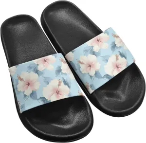 Jeiento Open Toe Slippers for Women Butterfly Slides Sandal Non Slip Rubber Sole Shower Shoes for Bathroom,Beach,Pool