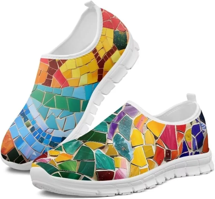 Jeiento Slip On Casual Shoes for Women Comfortable Dressy Shoes Loafers Breathable Mesh Travel Shoes Business Fashion Shoes
