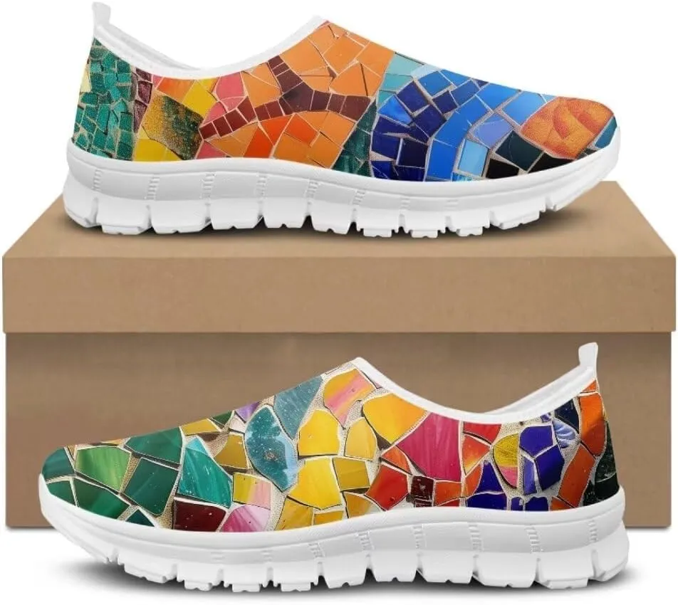 Jeiento Slip On Casual Shoes for Women Comfortable Dressy Shoes Loafers Breathable Mesh Travel Shoes Business Fashion Shoes