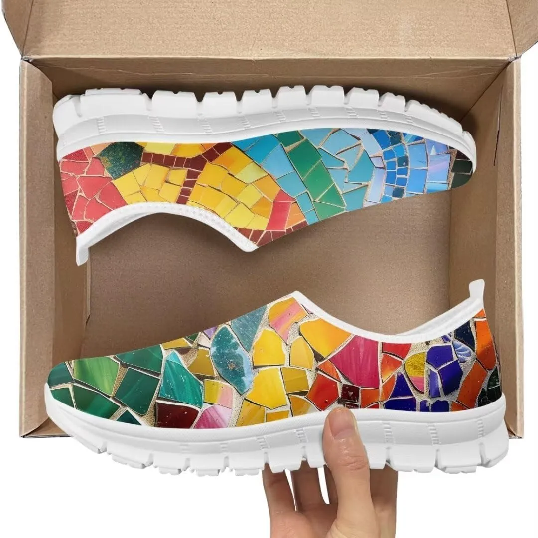 Jeiento Slip On Casual Shoes for Women Comfortable Dressy Shoes Loafers Breathable Mesh Travel Shoes Business Fashion Shoes